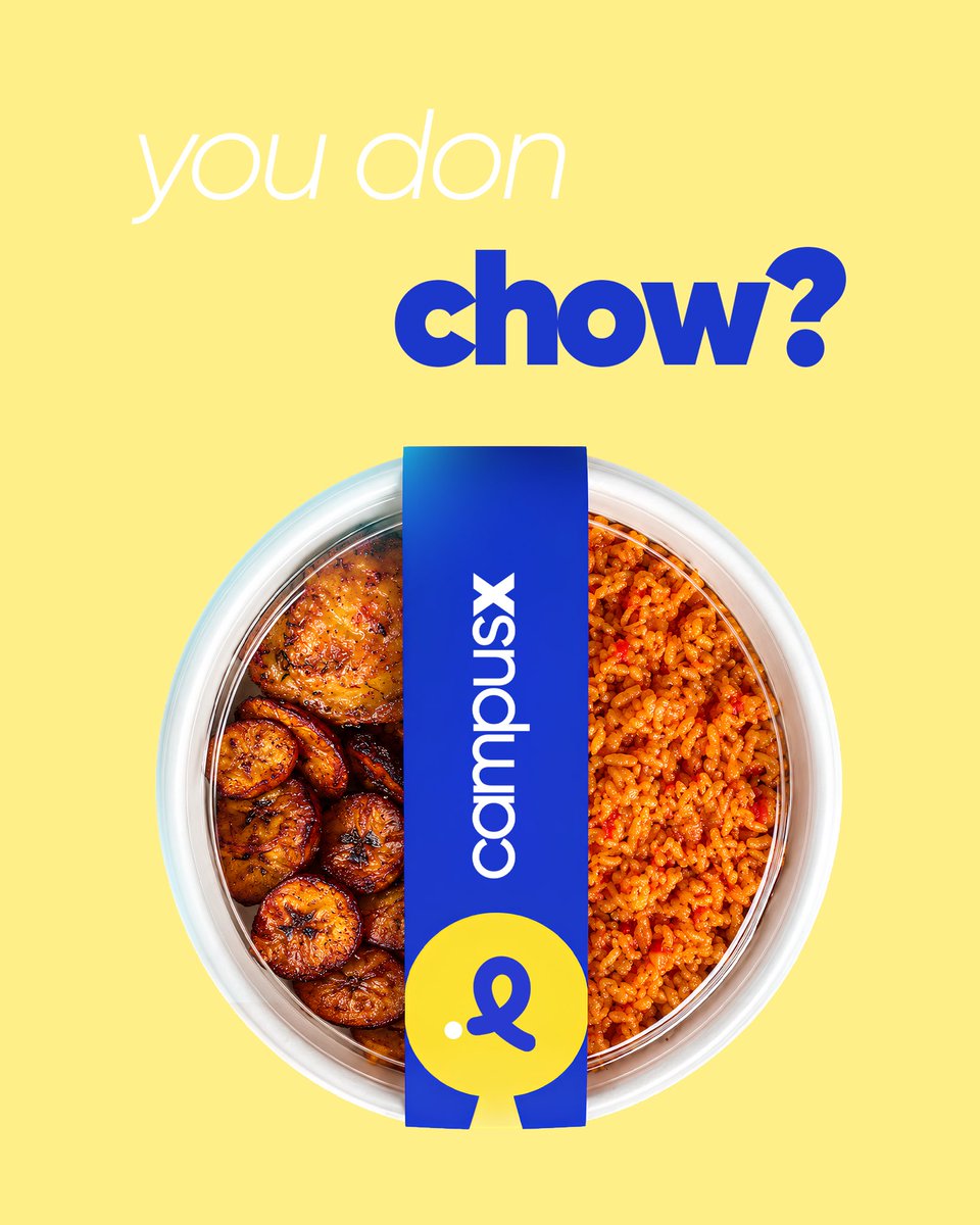 usecampusx's tweet photo. Order fast, zero queues, student-powered.

This is CampusX

#Unilorin #BetterByFar #UnilorinStudents #CampusX https://t.co/Rc6xOMJHmz