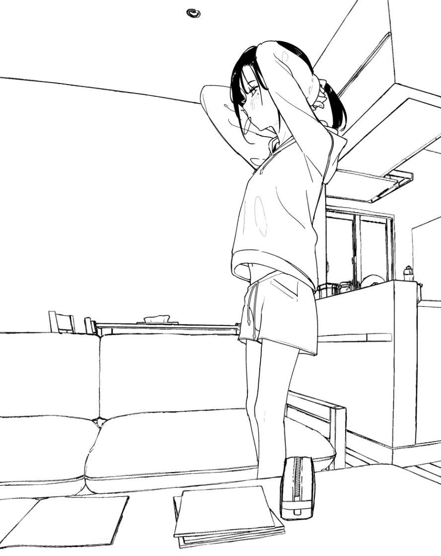 qaltted's tweet photo. 勉強中やたら無防備な子 https://t.co/4u6qPZj0ow