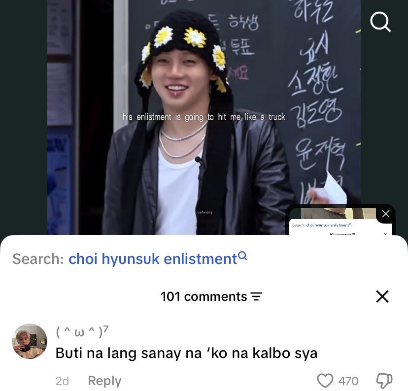 bonchiyu's tweet photo. "his enlistment is going to hit me like a truck"

comment: 
buti na lang sanay na'ko na kalbo siya

LETCHE KAYO HAHAAHAHAHAH 😭 https://t.co/Mok6YhSLX1