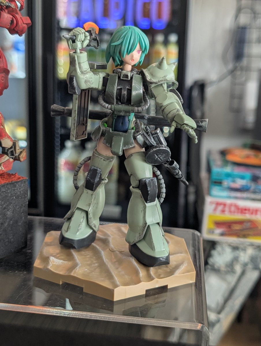 Phantasmalphony's tweet photo. Zaku chan my pride and joy of my zaku collection #zaku #30MS https://t.co/b5lDRTGPQH