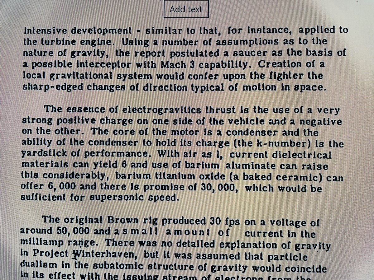 ZPE2025's tweet photo. Project Winterhaven (1952): 50 kV discs → local gravity → Mach 3 interceptor.
The original data is still sitting in the archives.
#Electrogravitics #Winterhaven #TownsendBrown”
XXXXXXXXXXXXXXXXXXXXXXXXXXXXXXXXXXXXXXXXXXX
https://t.co/ALAQdOYbwl
Support to declassify gravity. https://t.co/DYGrjsGEux
