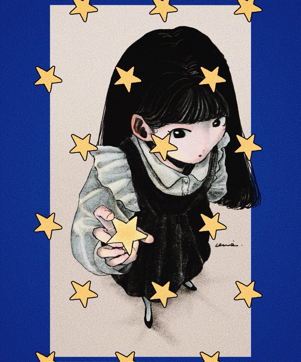 Giverny_'s tweet photo. お星さまの絵 https://t.co/ohIiWrQ54m
