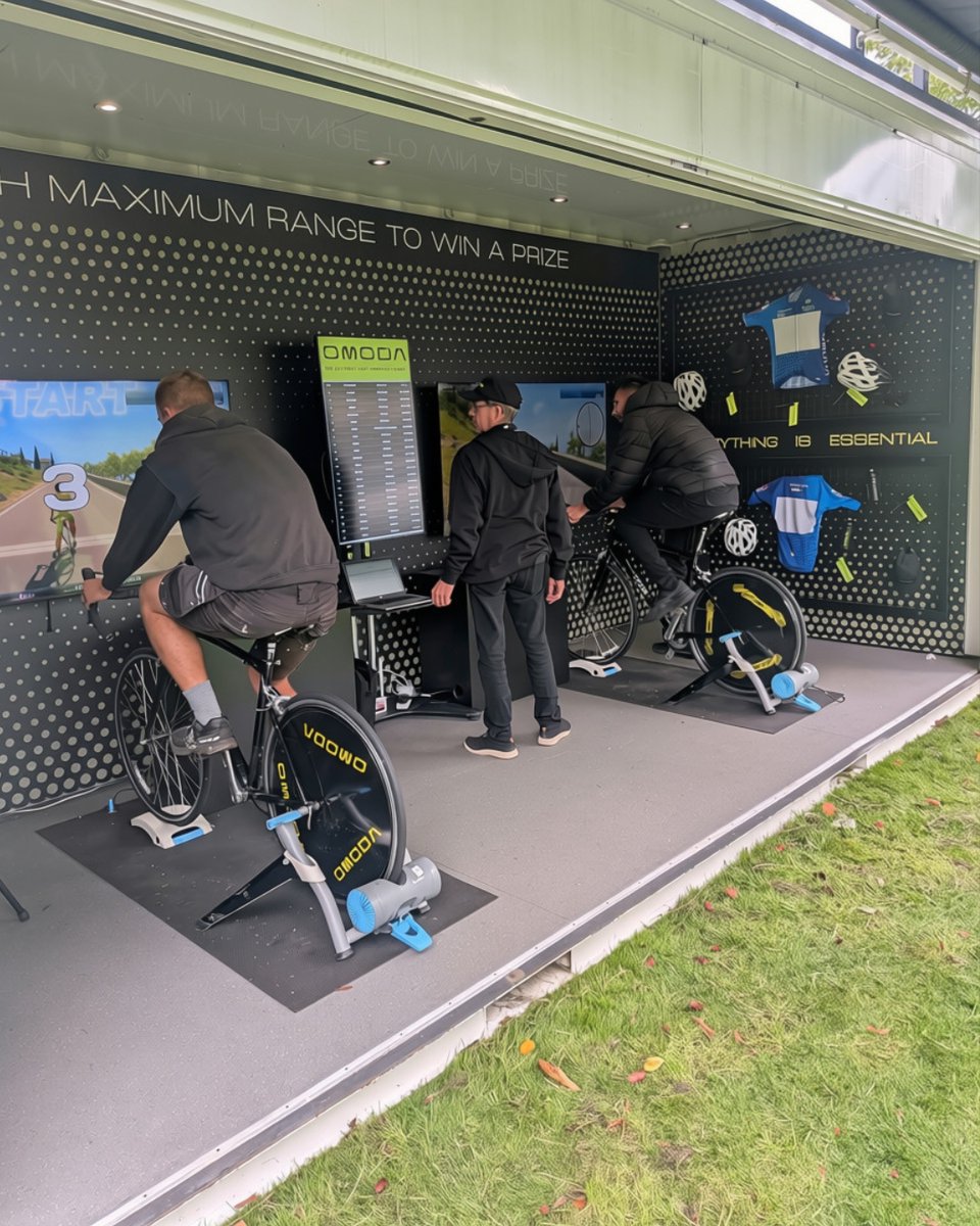 eventsstructure's tweet photo. Putting the team to the test in Hull 🚴
An interactive OMODA cycling experience for the Lloyds Tour of Britain Men, supporting Avantgarde with the activation environment.
Built for visibility. Designed for participation.
#TourOfBritain #BrandActivation #SportsMarketing https://t.co/xPJNOG4pKy