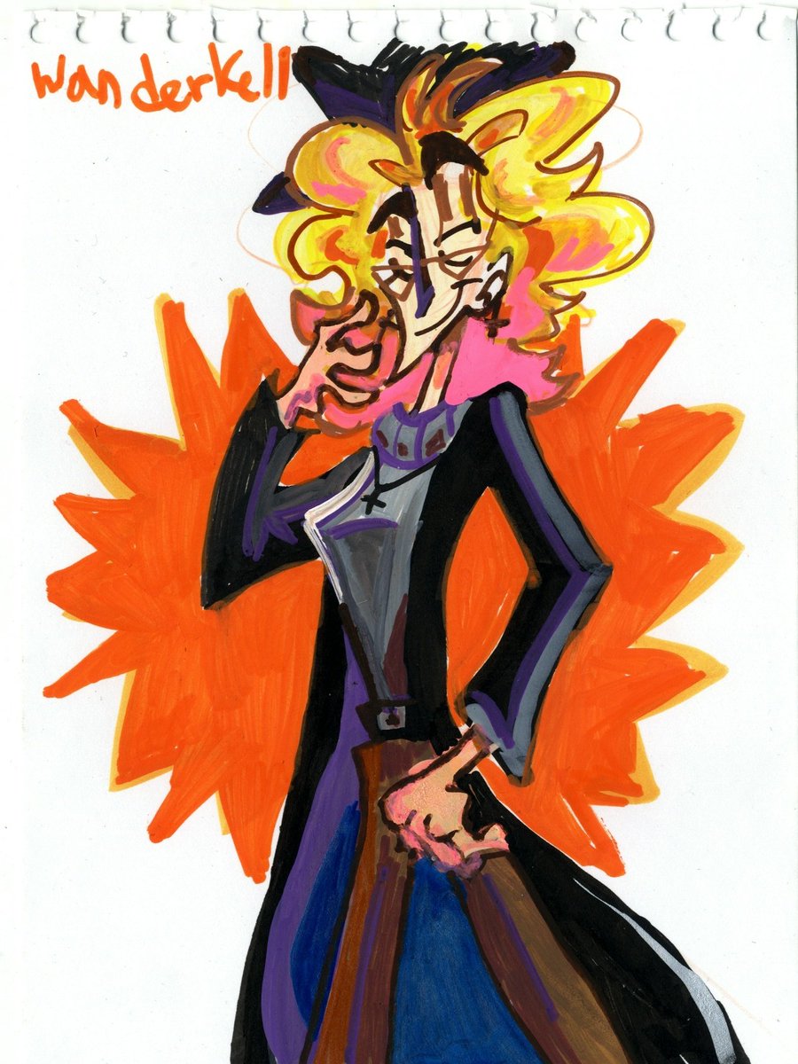 _wanderkell_'s tweet photo. art trade with my mutual. i used acrylic markers for this one https://t.co/oCk7hlgNmM