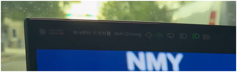 mindofnick's tweet photo. @TheEVuniverse @nillosch This is AI, you cannot see the person walking on the other side of the road, the orange and other silver car on the other side of the road would have slowed/stopped. The person had no reaction, and there's no Robotaxi like controls at the top left - Shown everywhere. https://t.co/oaW5RoTFZd