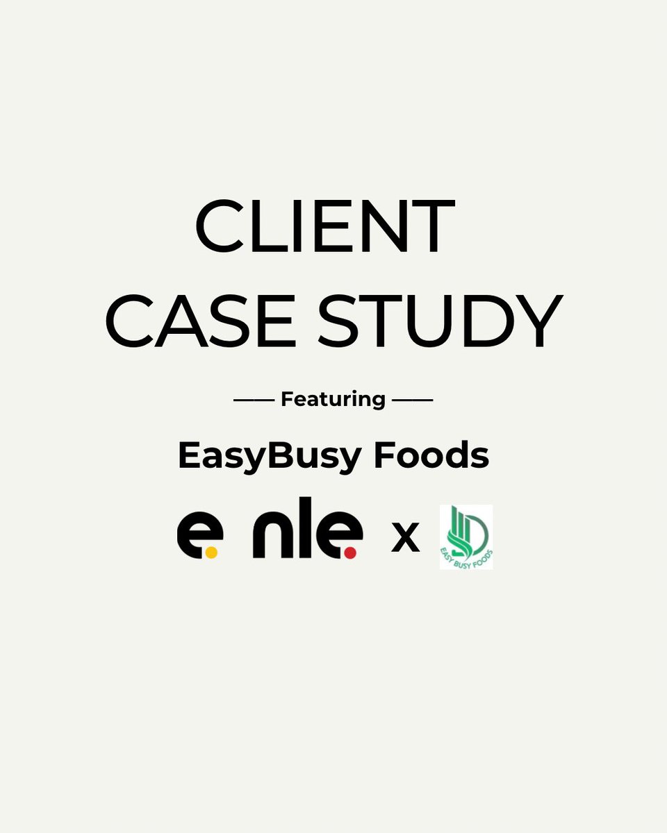 EnleHQ's tweet photo. Client case study alert! 🚀

There’s nothing better than helping a business move from an idea to a business with the right foundation to grow.

Swipe through to see how we worked with EasyBusy Foods, from validation and strategy to building the systems they needed to operate. https://t.co/hVoN2ZjBrA
