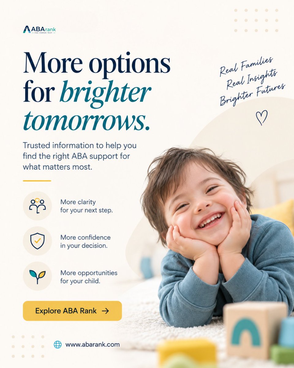 abarankhq's tweet photo. The hardest part of finding ABA support is often not finding providers. It is knowing which information deserves your attention.
Explore ABA Rank at https://t.co/p7re1vDvGG 

#ABATherapy #AutismSupport #furry  #ABAProviders #ParentResources #BehavioralHealth #SpecialNeeds https://t.co/GtKJXc0Tq7