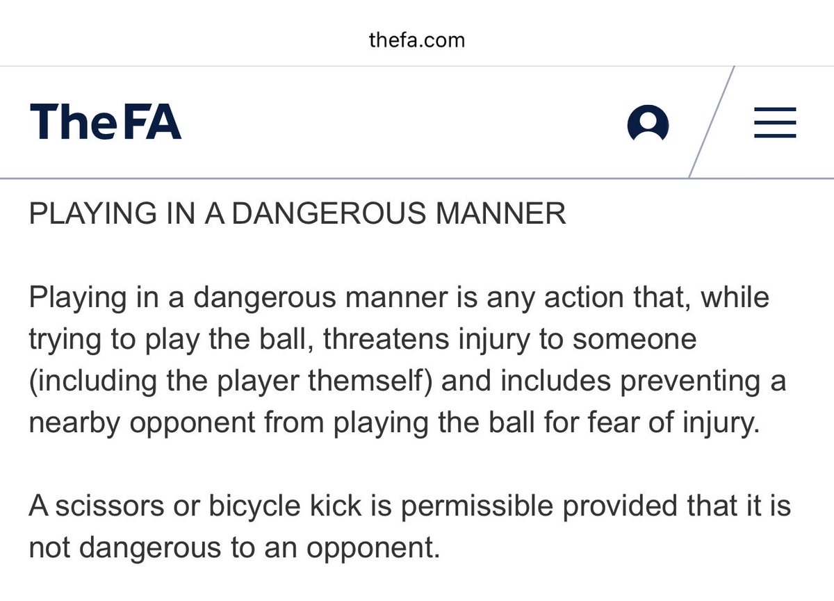 TypicalSpurs's tweet photo. @TheForceFed @rocky3red @HACKETTREF @SkyFootball Yeah completely fair, I’d put it in the “seen them given” category. There actually is an argument to say he’s threatened injury to himself going in that low with his head (and hands) but suggesting that might cause some outrage from Forrest fans. https://t.co/CEtFXLg14g