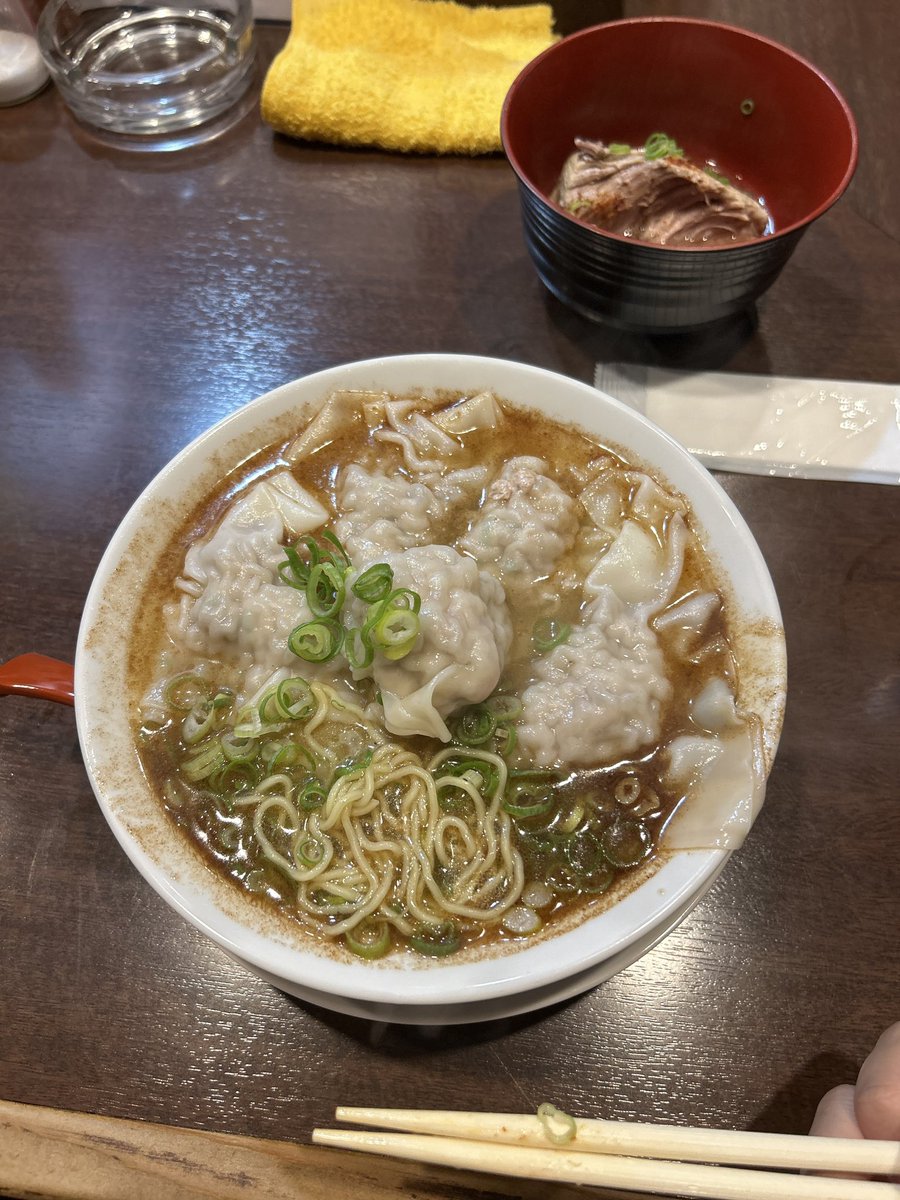 kotoha_idol's tweet photo. ワンタン麺作ってもらった🥰 https://t.co/6uWCjF04Kw