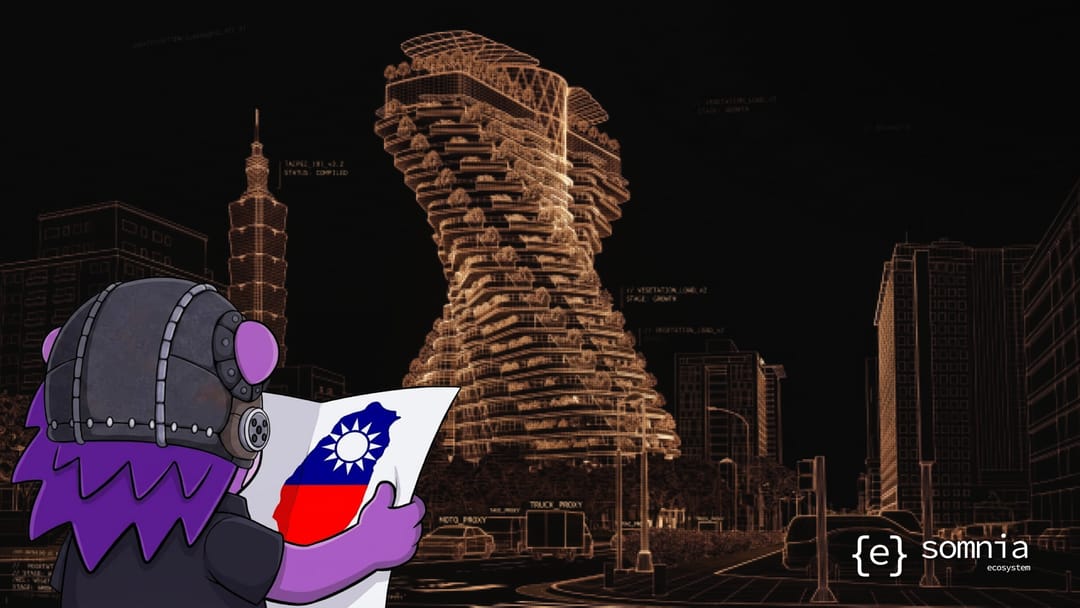 SomniaEco's tweet photo. Taipei 101 in the skyline, Taiwan. Any Somniacs building somewhere in this city? https://t.co/8szsJLaA7Z
