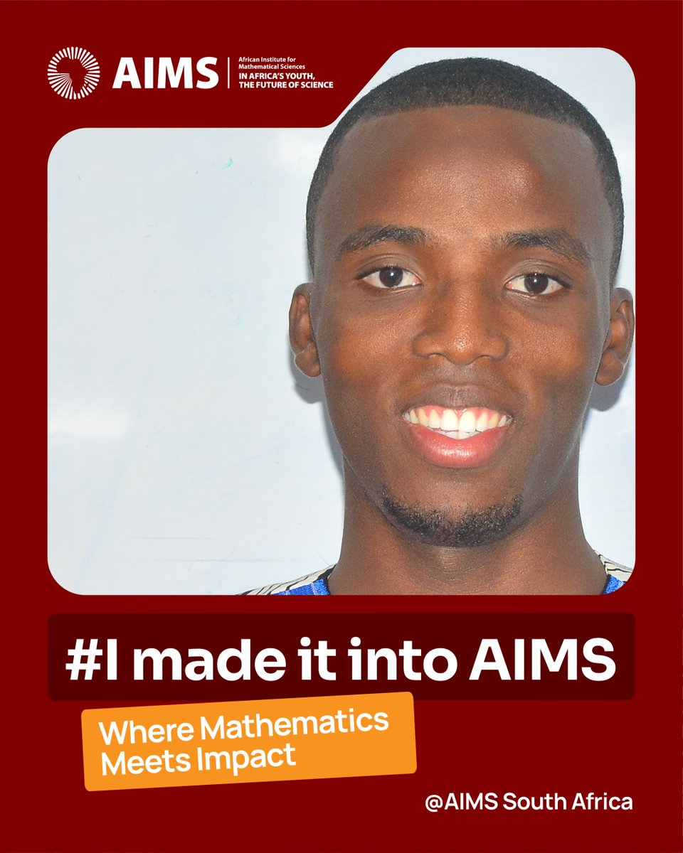 AIMSacza's tweet photo. Congratulations, Halik Mamam! We’re delighted to welcome you to the 2026/27 AI for Science cohort at @AIMSacza.
Your AIMS journey starts here.
@GoogleDeepMind #IMadeItIntoAIMS #AIforScience #WhereMathematicsMeetsImpact https://t.co/Vf6H0VLh4C
