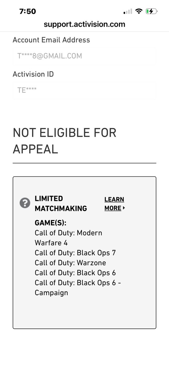 SwazyTeddy's tweet photo. @CallofDuty @CallofDutyCM @Activision  can we please 🙏 fix this I got spammed reported again yall just gave me my account back I don’t cheat or 2box I been playing cod for 8 years never got shadow this this year I was just on 14 day shadow 🤦🏾‍♂️ don’t even play rank https://t.co/CAqY0lI4MJ