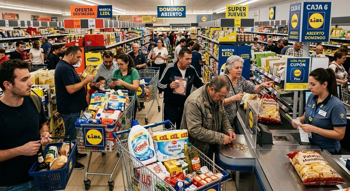 forocoches's tweet photo. Entrar al Lidl un domingo es hacer turismo antropológico sin salir del barrio

Gente comparando 20 céntimos en el aceite, mirando las salchichas de oferta como si fueran valores refugio, cargando carros hasta arriba de marca blanca y esperando religiosamente al cupón de Lidl Plus.

En caja, una señora descubre que las patatas no tienen descuento y las deja allí. Otro lleva tres paquetes de papel higiénico porque están “a 2x1”. El de delante cuenta monedas para cuadrar el ticket. Otro volviendo rápido después de pagar porque no le habían descontado los 20 céntimos de la mortadela.

Y tú, mirando aquello, porque no había otro sitio abierto pensando que has entrado en una sitcom de clase baja patrocinada por Lidl Plus.
No es pobreza. Es una filosofía de vida.

https://t.co/ZuzQfDiebK