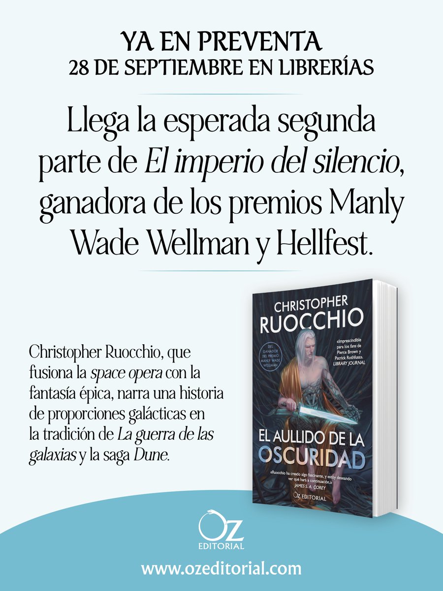 Oz_Editorial's tweet photo. La galaxia necesita la paz y Hadrian hará lo que sea necesario para alcanzarla. 

Una historia de proporciones galácticas en la tradición de "La guerra de las galaxias" y la saga "Dune" 🔥

¡En librerías el 28 de septiembre! ✨

#OzEditorial https://t.co/ZS33OaBB0T