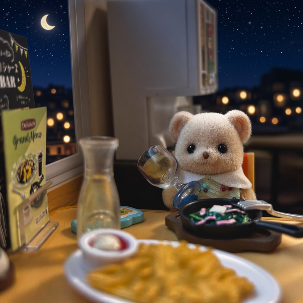 nionio_chi's tweet photo. 🧸「かんぱーい」

背景変えてもらって凄くいい感じ🌟
 #シル活 
 #シルバニア 
 #シルバニアファミリー https://t.co/h8hsYUmrEB