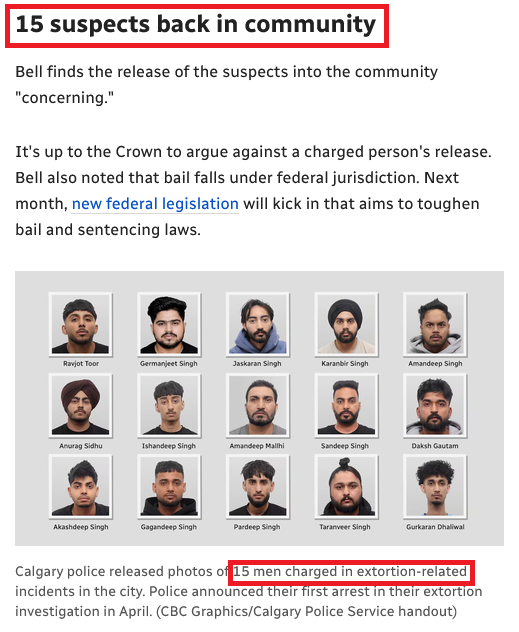 Ethan113554's tweet photo. 🚨Khalistan as Cover? Criminals Accused of Extortion & Shootings

16 charged in Calgary’s South Asian extortion wave. Only ONE remains in custody. The rest are out on bail.

CBC reports the suspects, none Canadian citizens, mostly on student or work visas, face 56 charges linked to threats, kidnappings, arson & 19 shootings since April 2025.

But here’s the bigger question:
How many criminals are hiding behind the “#Khalistan” banner while allegedly using it as cover for extortion, intimidation & gun violence?

When people exploit a political cause to threaten families, shoot homes and terrorize communities, is “#Khalistan” becoming a banner criminals use to hide behind?

If temporary residents can allegedly carry out shootings & extortion, & then walk free on bail, who exactly is Canada protecting?