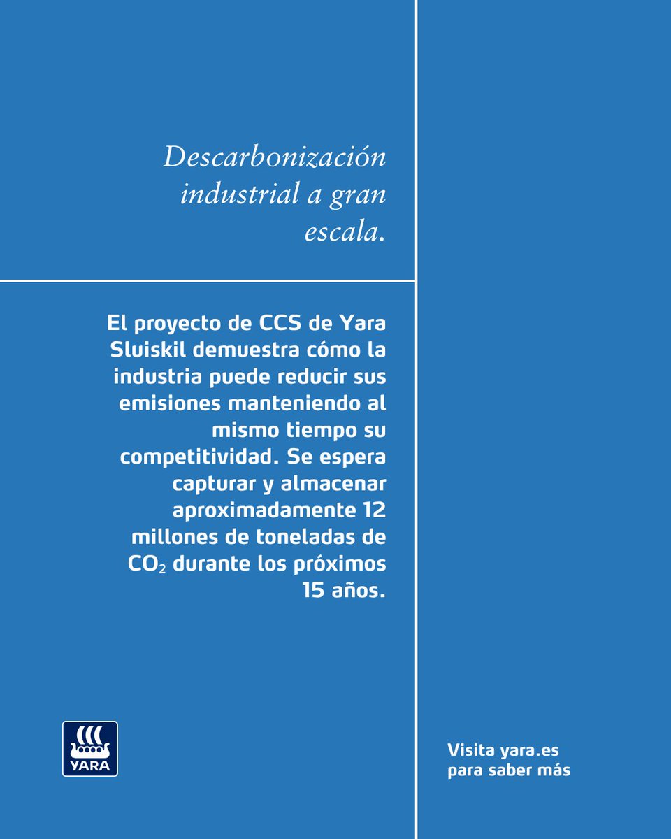 YaraIberian's tweet photo. 📣 Hoy, @Yara ha inaugurado oficialmente la mayor planta industrial de captura de carbono de Europa en nuestras instalaciones de 𝗬𝗮𝗿𝗮 𝗦𝗹𝘂𝗶𝘀𝗸𝗶𝗹, en los Países Bajos.

Más información ⬇️
https://t.co/ioxGWqa6k0 

@YaraEurope https://t.co/O6CjJh4AHl