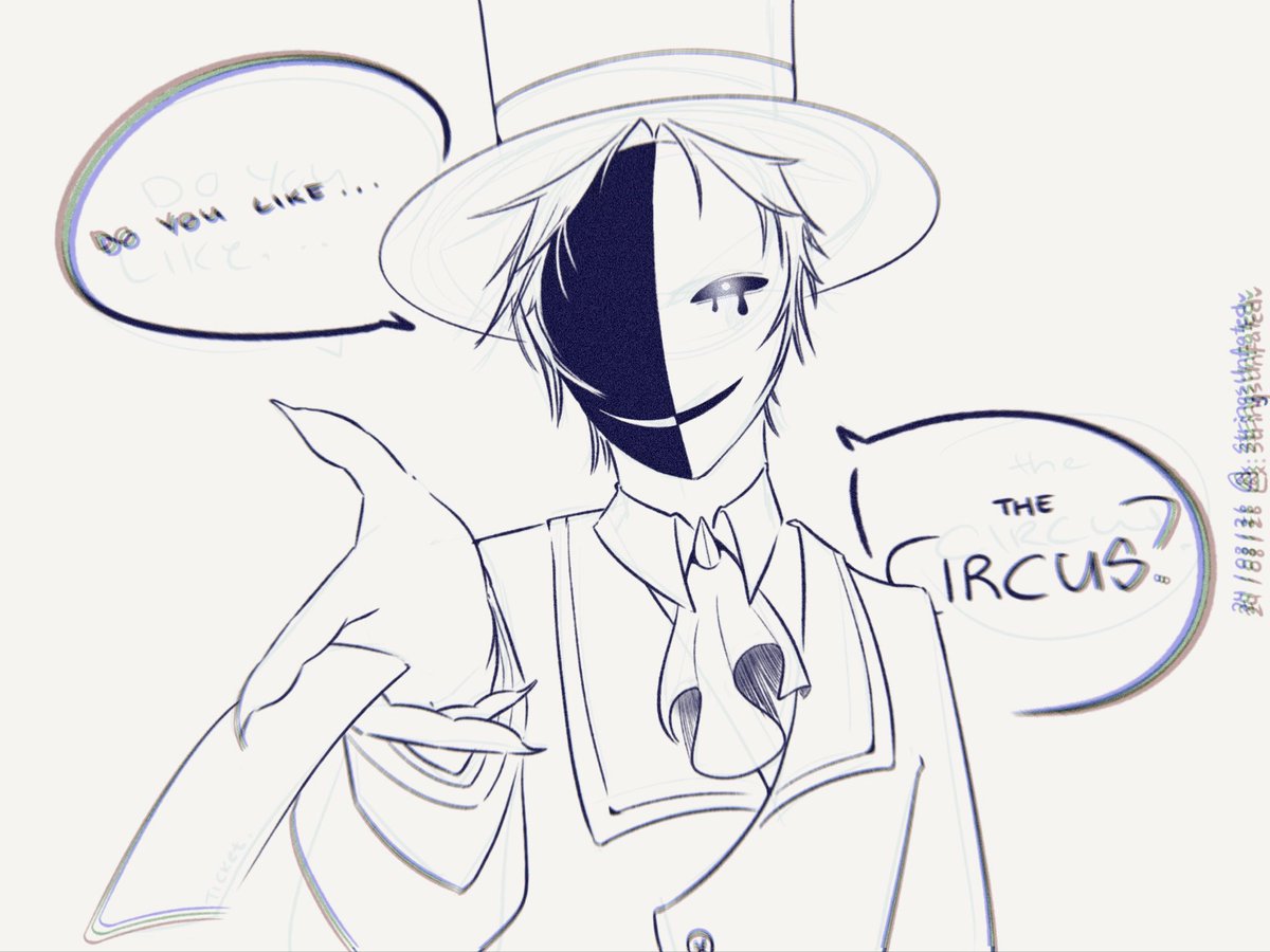 stringsunfated's tweet photo. Some TFC doodles~
#tfc #thefreakcircus #pierrot #tickettaker #harlequin #doodles https://t.co/IvYmaAVWM5