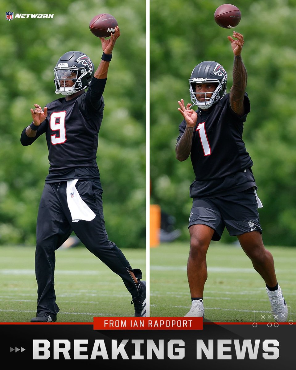 RapSheet's tweet photo. At last: The #Falcons are naming QB Tua Tagovailoa as their starting QB, the final team to identify its starter.

After an up-and-down camp, Tagovailoa gets the ball to begin the season, while Michael Penix Jr continues to work his way back. https://t.co/SfXw6CeQCX