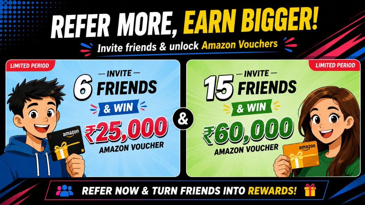 Dealtechz's tweet photo. Good News Now scapia with Axis Bank.

New Big Loot : Refer 6 Friends Get ₹25,000/ Refer 15 Get ₹60,000 Amazon Voucher

Apply Lifetime Free Scapia Card &amp; Complete VKYC &amp; Refer Friends.

Apply Here https://t.co/Wne1KPeTJB

#ccgeek
#scapia
#creditcard
#travelcard https://t.co/mLk1kkfTc1