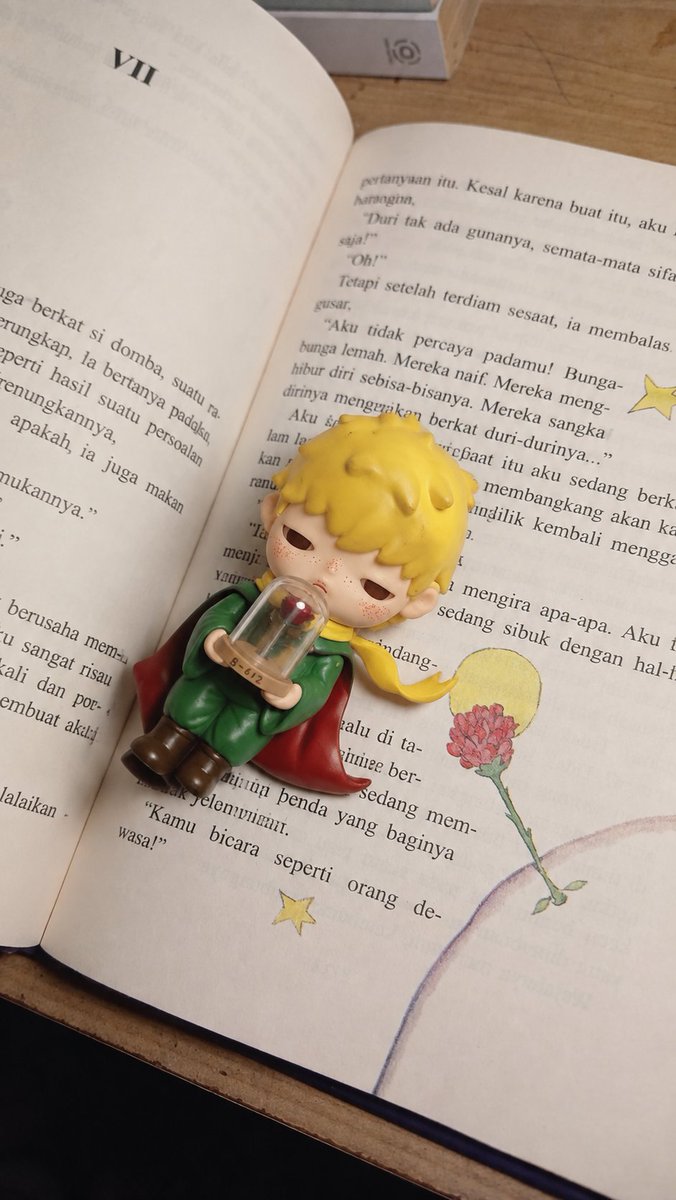 Nathanncaroll's tweet photo. Baca The little prince ditemenin sama popmart hirononya, 📖💕 https://t.co/aaNKJIHtQd