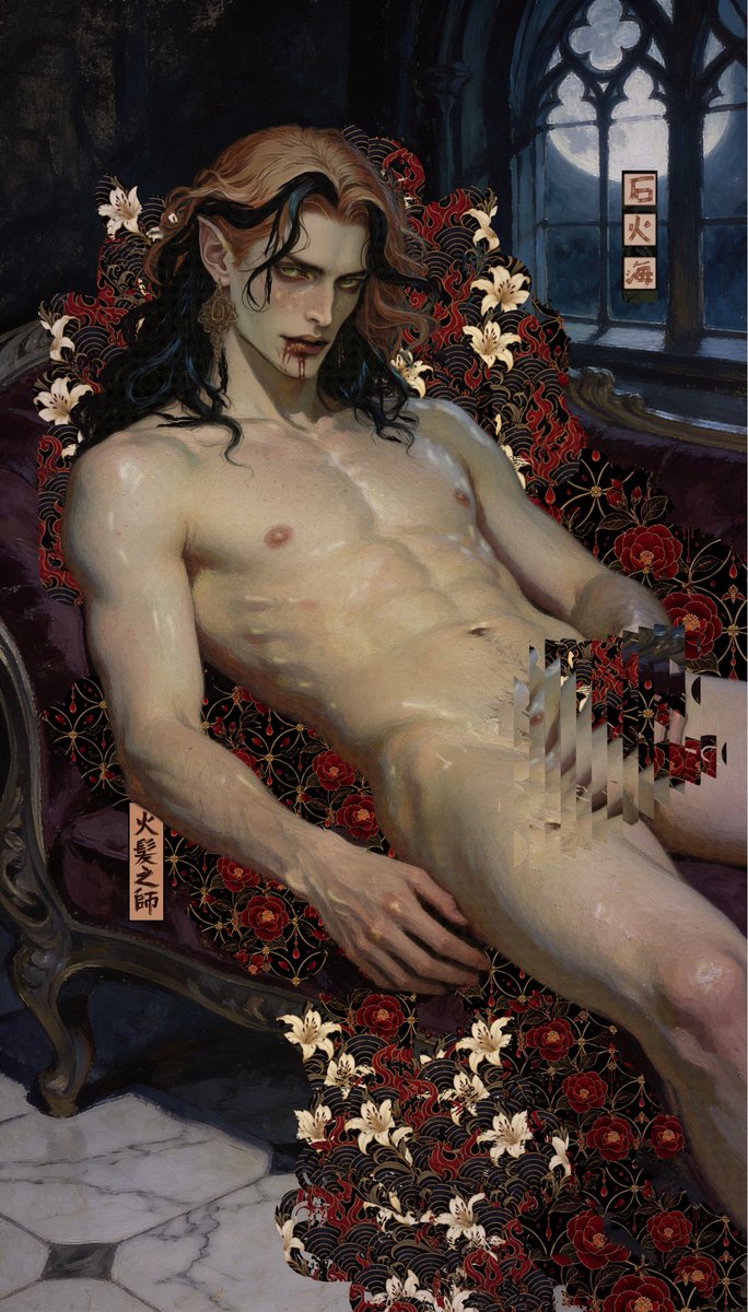 dramancecurated's tweet photo. Camelias and Lilies by Flynn Egan @flynnflynnegan 

Japanese Gothic. Crimson blooms. The soft violence of looking too long.

https://t.co/yLNxgeTdjW

#contermporaryart #digitalart #eroticart #darkart https://t.co/G7twaAzqLW