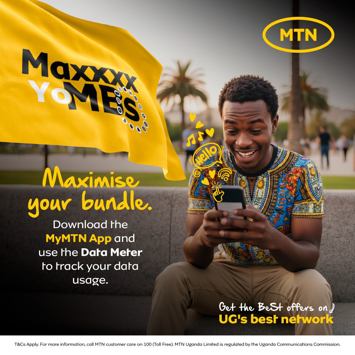 mtnug's tweet photo. Data runs so fast - Where does my data go?
You can check your data usage by opening #MyMTN App → Data Balance → My Data Meter → Select period → Done.
#MaxxxYoMBs https://t.co/TE8ZaRF9td