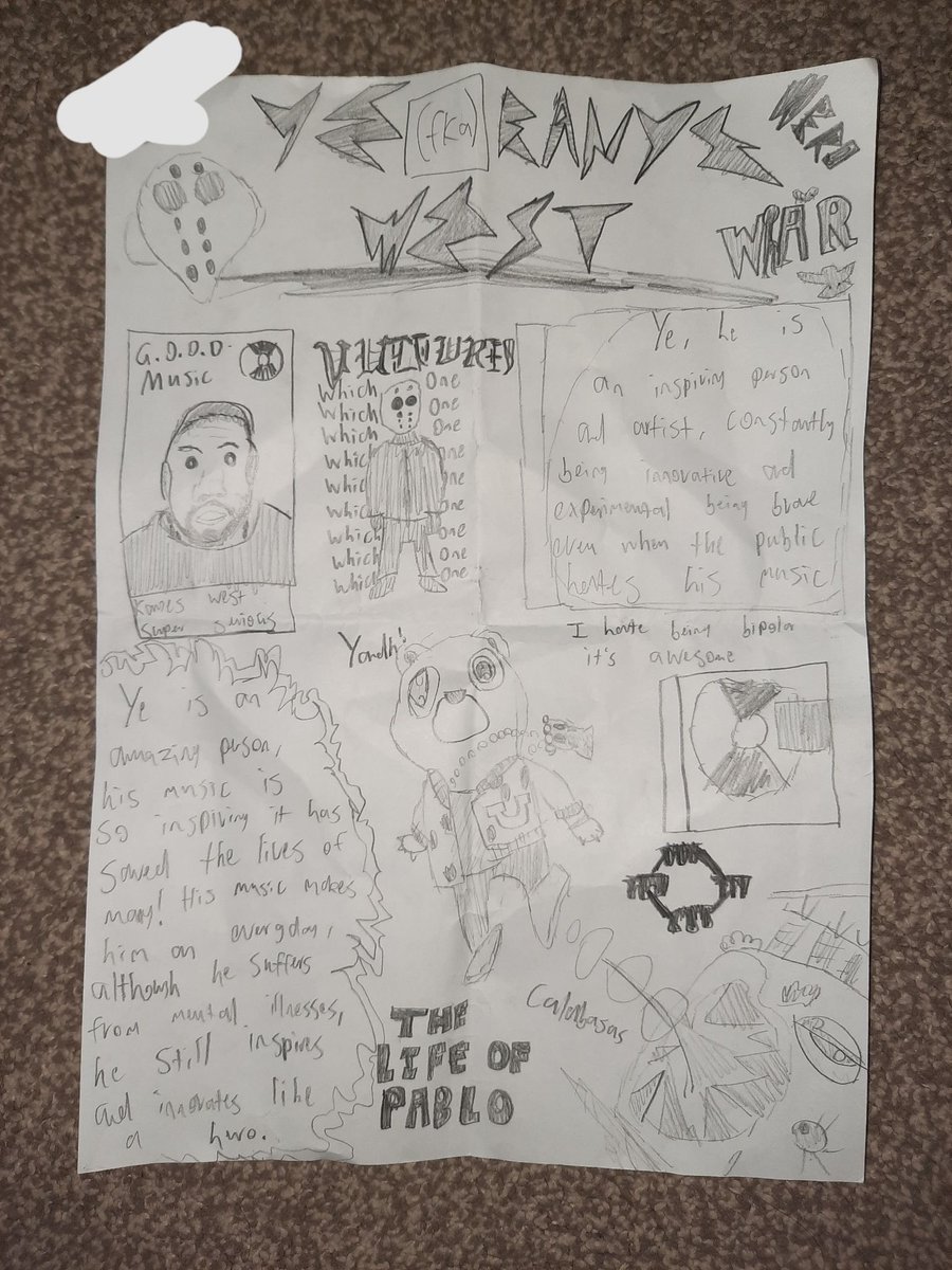 Kanye_Funnies2's tweet photo. look at this glorious art that the goat @NPig65237 sent in dms 🥹🥹 https://t.co/qOrEWWdQhb