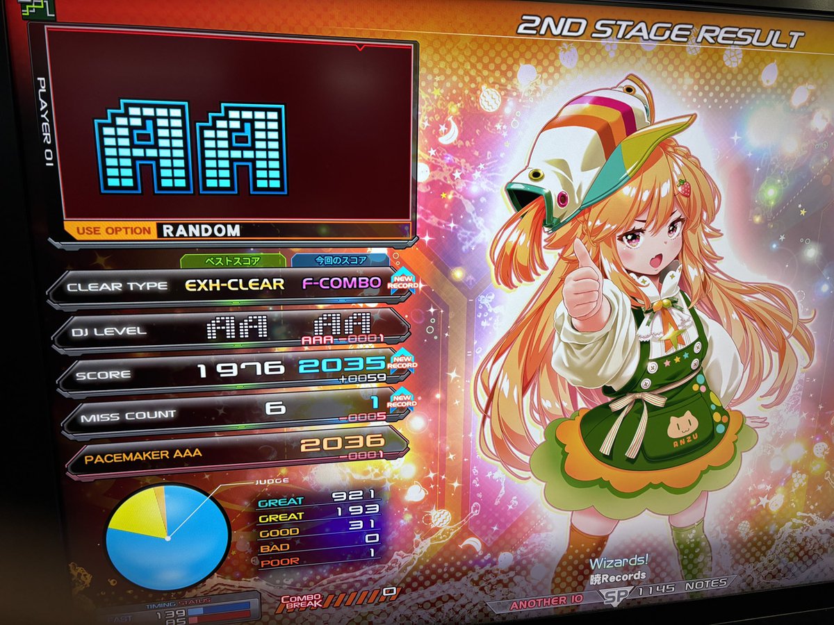 kazuuuuutter's tweet photo. 今日の弐寺の嬉しかったやつ

Any%前回何があった？ってくらいの伸び
IN BETWEEN乱で鳥
Wizards!乱いちたりない
ANTHEM LANDING乱で伸び https://t.co/jZ9tJRv1Qw