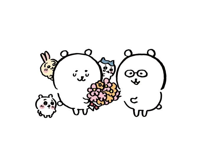 dreamtokki's tweet photo. 농담곰이랑 치이카와들 덩치차이 짤 너무 좋아
느무 귀여워........ https://t.co/a3SWAnXnbX