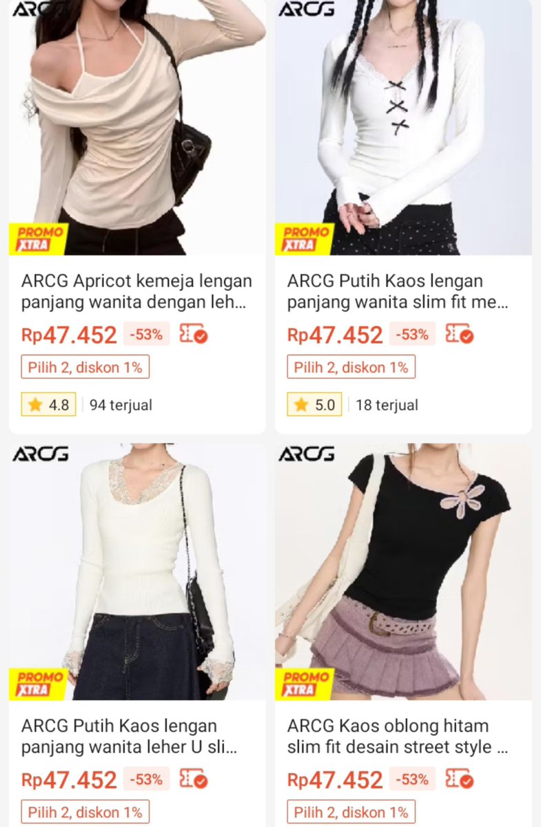 sanizhr31's tweet photo. NJIRRR NEMU HIDDEN GEM BAJU ATASAN CEWEK DI OREN!! modelnya kekinian banget tapi harganya under 50 ribu dong woy😭 https://t.co/t08uD9sHwW