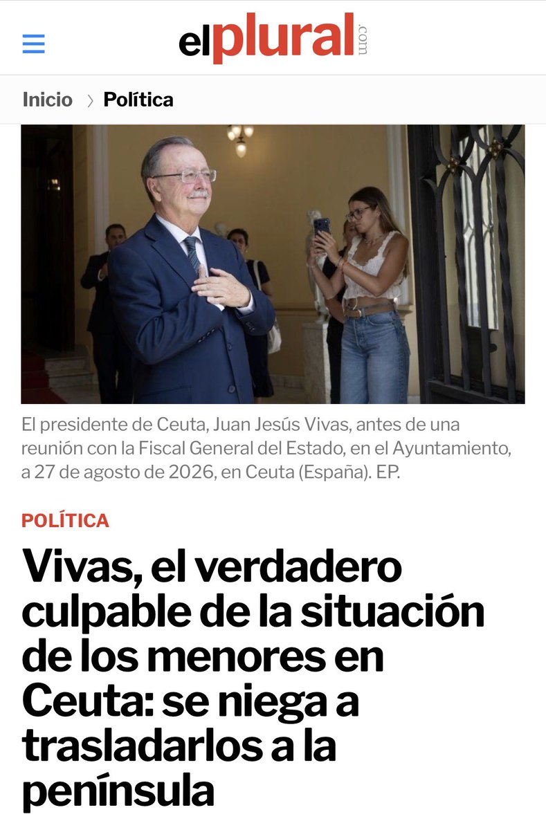 LolaTristante's tweet photo. El Plural es una cloaca infecta. Los menores marroquíes no son de Vivas. Son de Mohamed VI que los ha empujado a invadir Ceuta y de Sánchez que quiere seguir con sus tejemanejes diabólicos. Los menores de verdad también son de sus indignos padres que no asumen su responsabilidad. https://t.co/Og4Y6DmEag