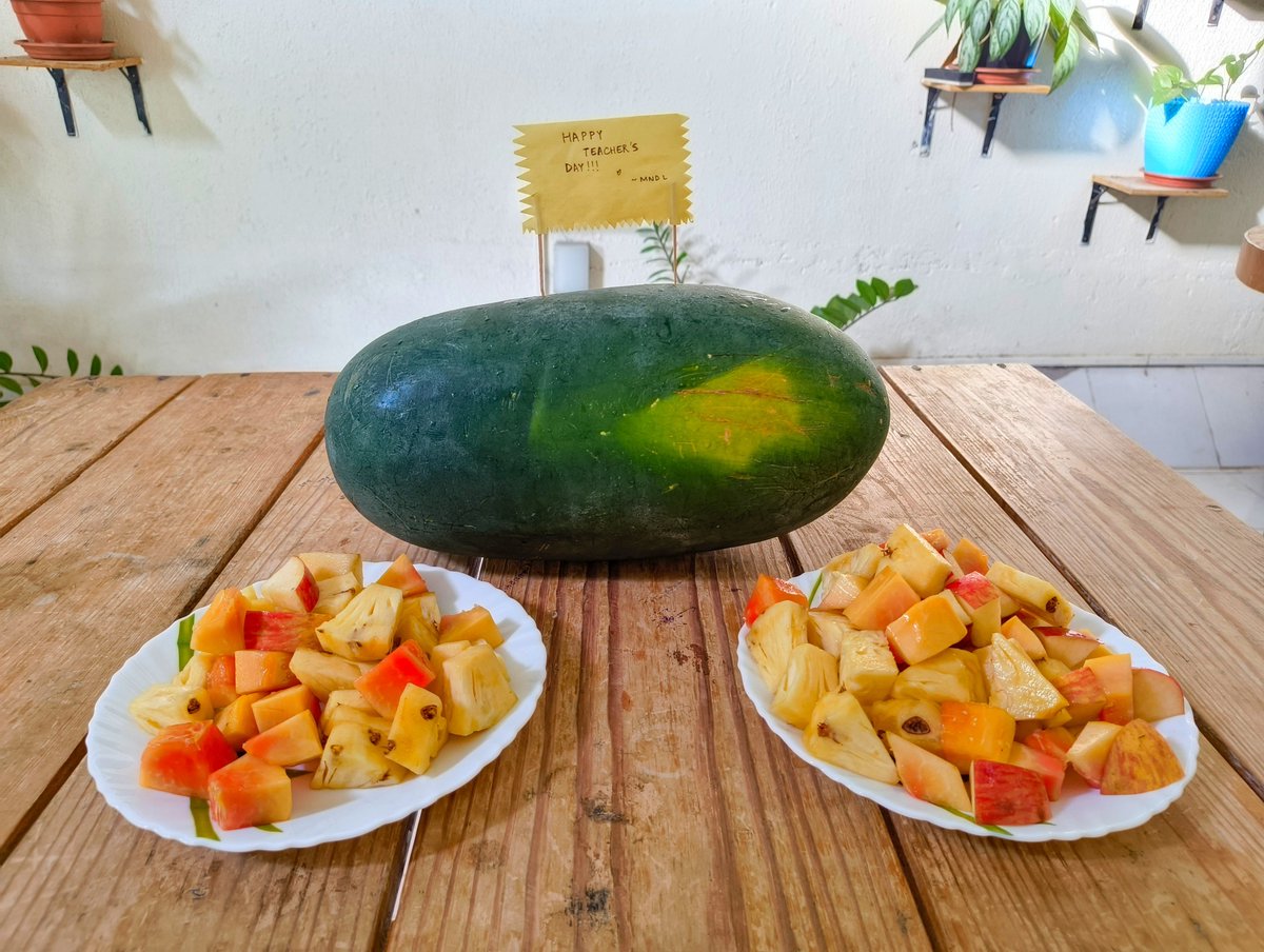 VS_neuro's tweet photo. Exploring alternative models of Teachers' day celebrations at MNDL! 🍉🍍🍎🫶 https://t.co/xOOGls2tmC