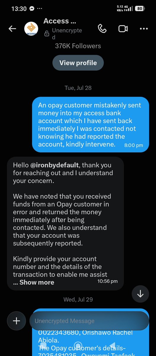 ironbydefault's tweet photo. Can you see since when I've been answering you people inbox without any solution till now? U have the proof needed to sort this issue, yet nothing!
@myaccessbank https://t.co/KcML885sTN