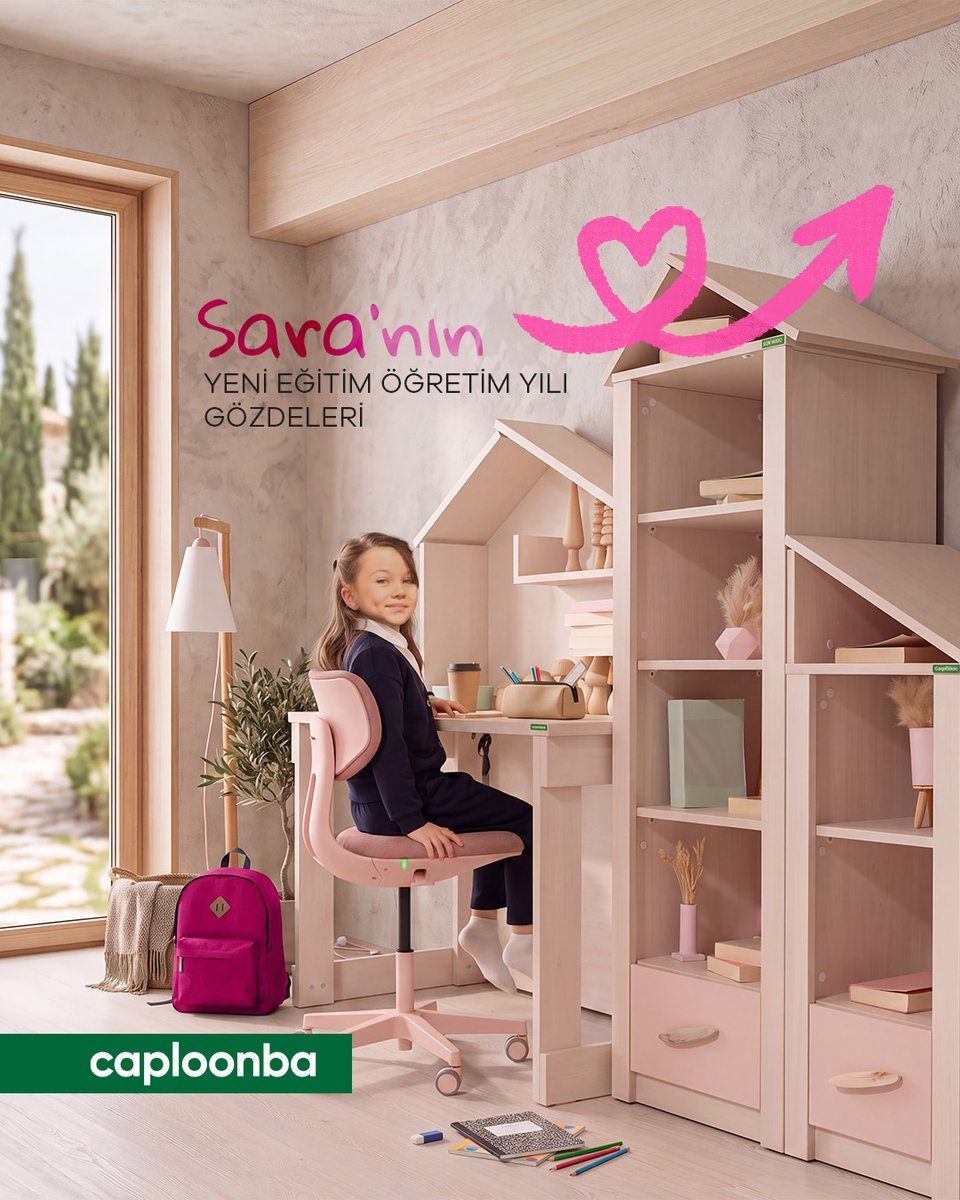 caploonbaodasi's tweet photo. Sadece @boncuksara’nın değil, okul heyecanı yaşayacak her çocuğun en önemli yardımcısı olacak çalışma masaları ve kitaplıklar, Caploonba’da sizi bekliyor.

#Caploonba #backtoschool https://t.co/wNBADrungU