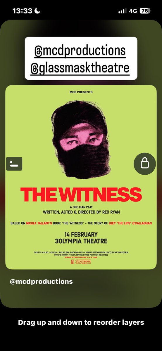RexRyan89's tweet photo. The Witness @olympiatheatre @glassmaskdublin https://t.co/LRiuH8A45G