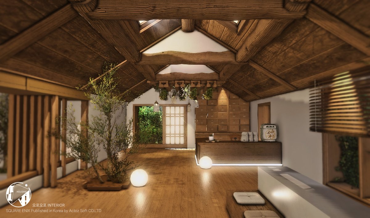 5_5ff14's tweet photo. #FF14ハウジング #FF14housing  #하우징커미션 #오포오포_인테리어 #Commission #HousingEden 
*파판 하우징 커미션

[M size]

[모던 한옥] 숲속 한약방
Color : 하얀눈색/p.키키룬색/오포오포색/원목

https://t.co/u7j1VKWPoo https://t.co/57AGAqNpyi