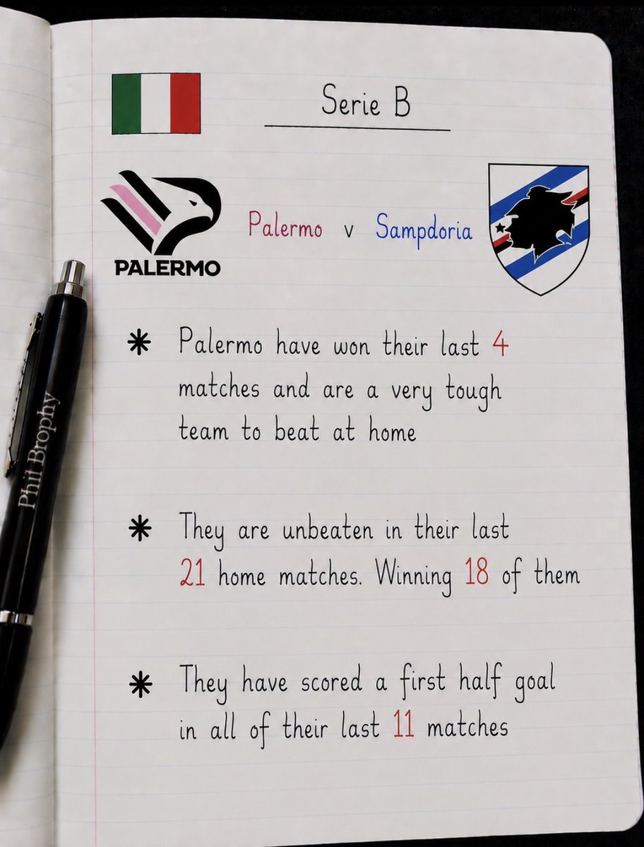 PhilBrophy1's tweet photo. Monday Banker 🏦 

🇮🇹 Serie B

⚽️ Palermo v Sampdoria https://t.co/sNBOTWlgIe