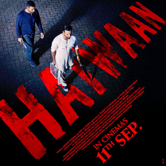 black_devil_56's tweet photo. #Haiwaan in cinemas 11th september
#AkshyKumar #SaifAliKhan https://t.co/zAa3ROWS2q