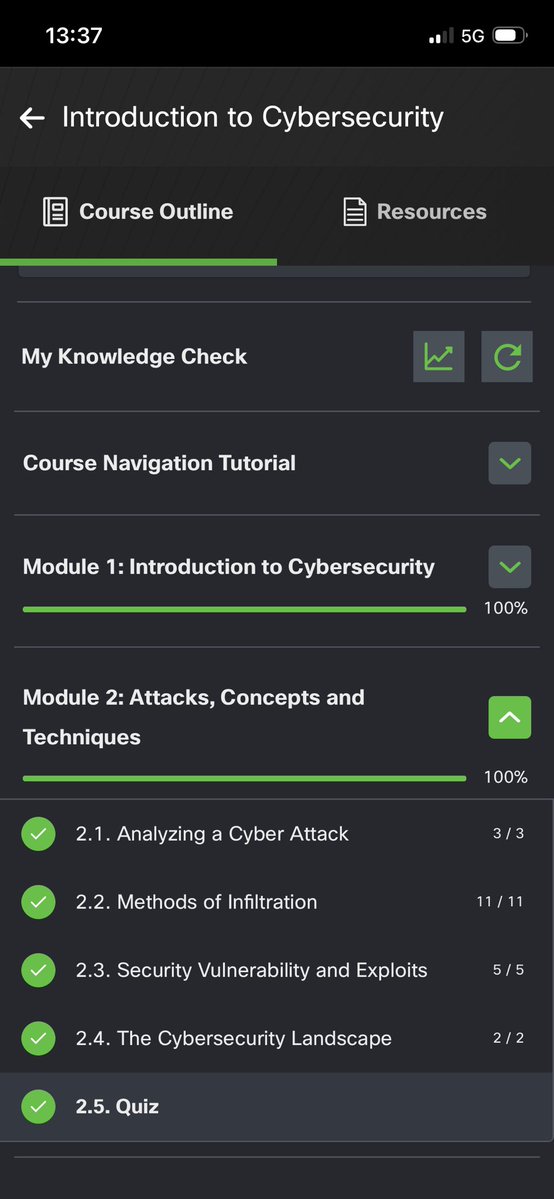 SakeebHussein's tweet photo. Day 2 of my #70DaysOfCybersecuritychallenge ✅
Completed Module 2: Attacks, Concepts and Techniques, analyzing a cyber attack, method of infiltration, security vulnerability and exploits and the cybersecurity landscaping
Next up: Protecting your Data and Privacy. https://t.co/mCDt4I4bmt