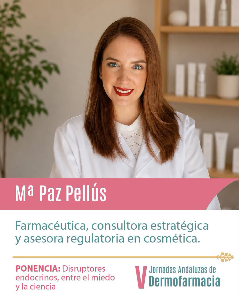 cofgranada_'s tweet photo. 🧴 Disruptores endocrinos y cuidado de la piel: un tema clave en dermofarmacia

En las V Jornadas Andaluzas de Dermofarmacia, organizadas por el @CACOF_ , Mª Paz Pellús nos ayudará a profundizar en esta cuestión

📍 22 de octubre | Almería
https://t.co/6TvBuA80LB https://t.co/etRg5Jr66e