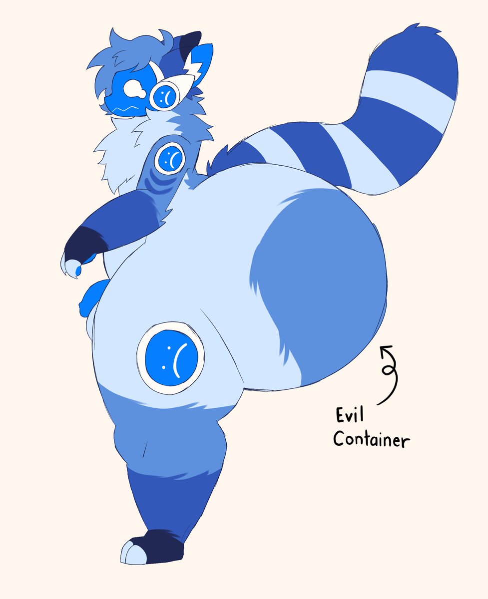 fishingiphonepi's tweet photo. i realized a lot of my oomfies really liked protogens so i wanted to make one myself! 
anyways, blue screen of death proto :-D https://t.co/1hSskm6pPT
