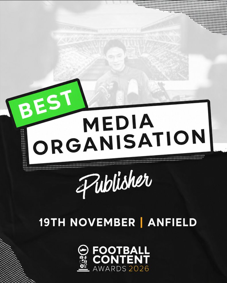 The_FCAs's tweet photo. 🚨 The finalists for Best Media Organisation - Publisher are here! 🚨
 
 The judges make up 50% of the result. Now it’s time for the fan vote. Vote on our website or tag your favourite below! ⚽️🏆
 
 @brfootball 
 @City_Xtra 
 @CoachesVoice
 @denisdevlin1 
 @EPLworld 
 @fcbusiness
 @FootballTalkHQ 
 @Footballco
 @FootballJOE  
 @FotMob
 @FUTBIN 
 @GiveMeSport
 @livescore
 @OneFootball
 @planetfutebol
 @risingballers_
 @SempreMilanCom 
 @soccerdonna
 @Sporf
 @sportbible
 @TheAthleticFC
 @Squawka 
 @guardian_sport 
 @TMuk_news
 @vsrsus 
 
 Vote now: https://t.co/ArrH2NJHYS
 Voting closes Saturday, 3 October 2026 at 23:59 UK time.
 
 #FootballContentAwards #FCA2026