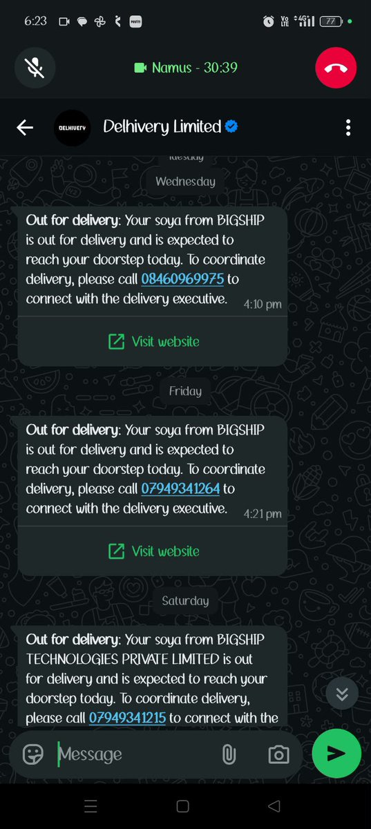 bseb_info's tweet photo. "@Delhivery My shipment ID is 39488811669172. It keeps showing 'out for delivery' without any call or delivery attempt, and now the status shows it's being returned! I haven't received my parcel since 31/8, and I need this courier delivered to me at any cost. immediately!" https://t.co/jgQsFohU37