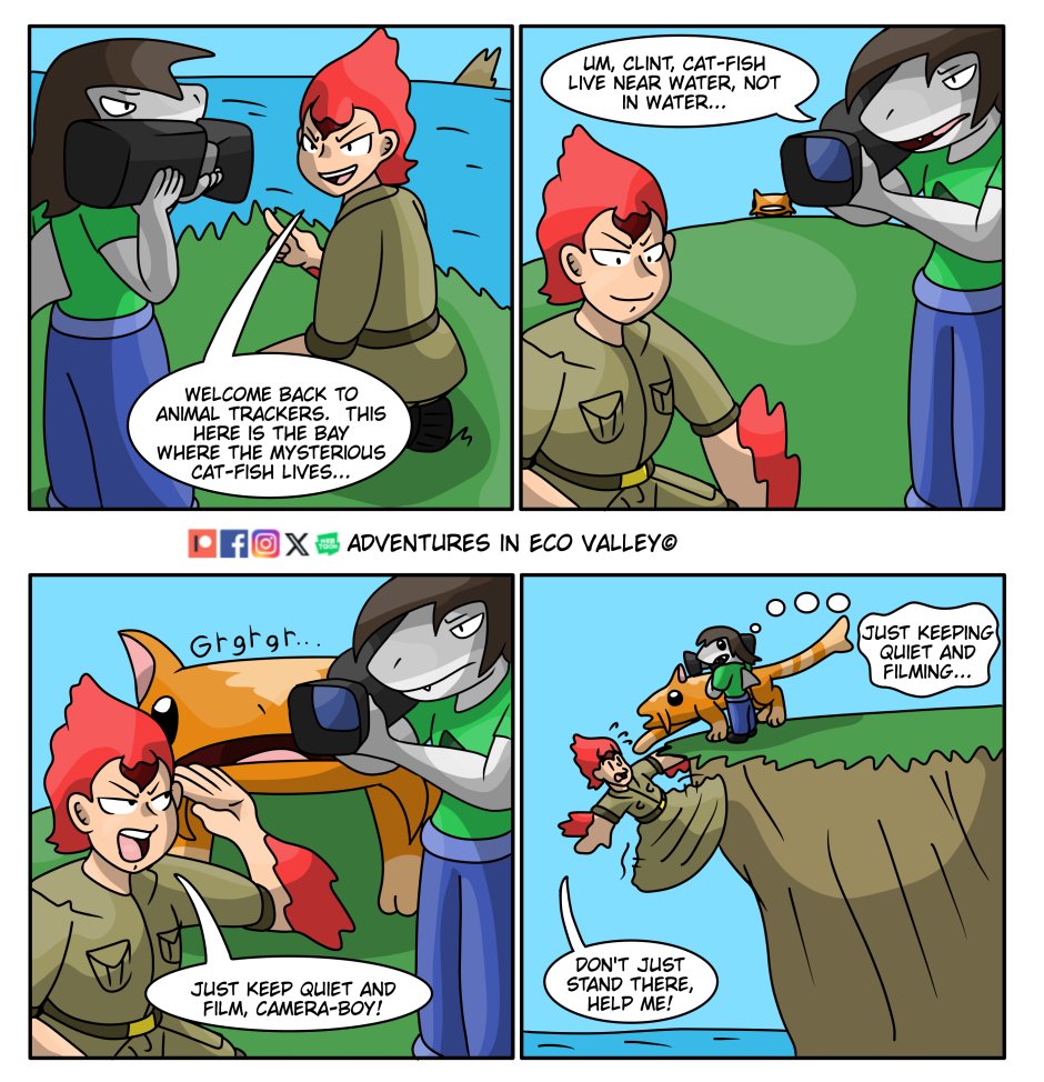 TheEcoValley's tweet photo. Tell me would you guys like to see a continues spin off of the animal trackers from our opening story?

#ecovalley #art #animals #comics https://t.co/cTsY3xZ58y