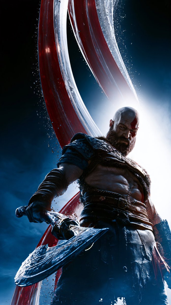 Classisco123's tweet photo. Kratos 4k ⚔️ https://t.co/90ccjX1aK1