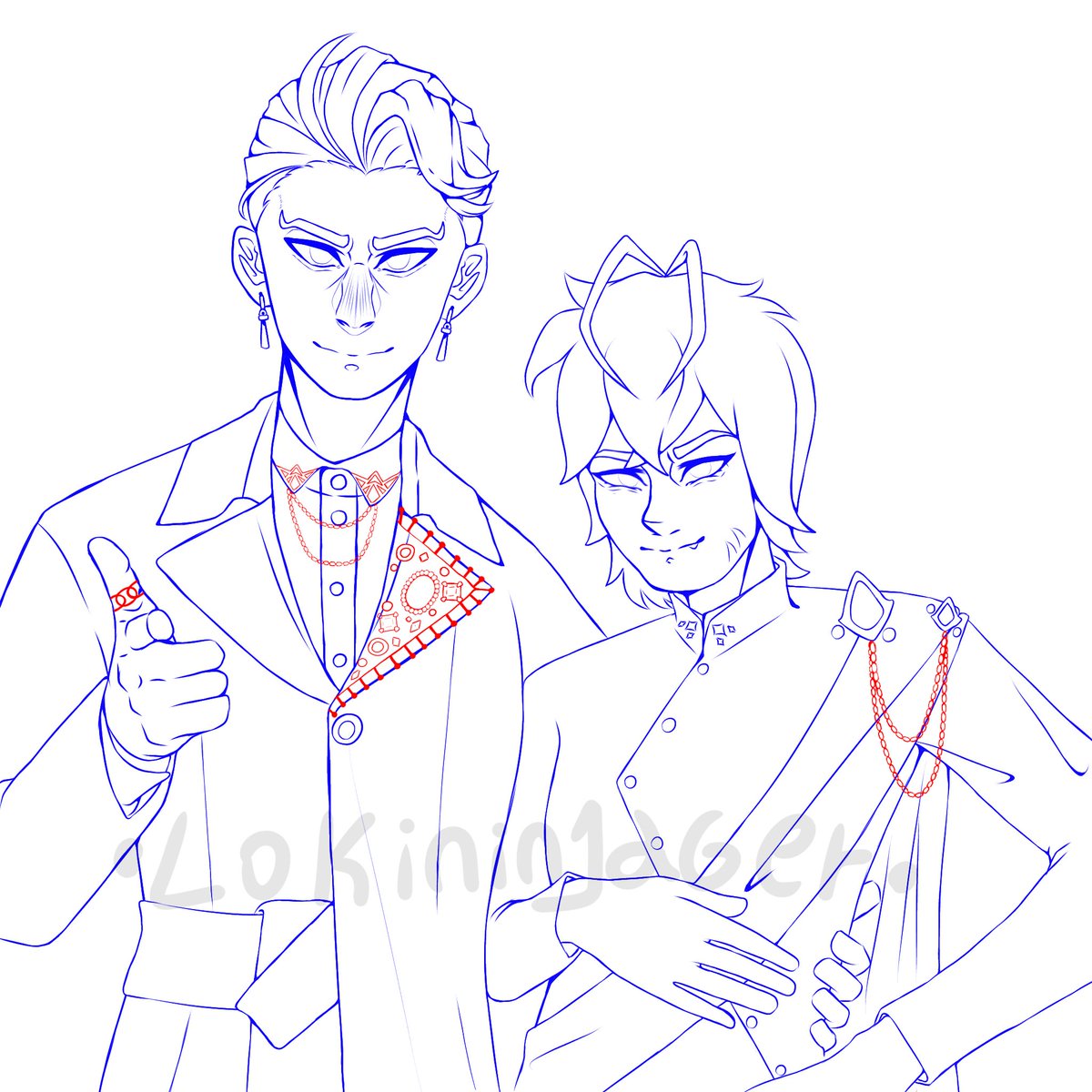 LokiNinjager11's tweet photo. Listo el boceto/lineart, queda pintar y estaría listo. 
#twst #twistedwonderland #art #sebekzigvolt https://t.co/lUOJhYPMwA