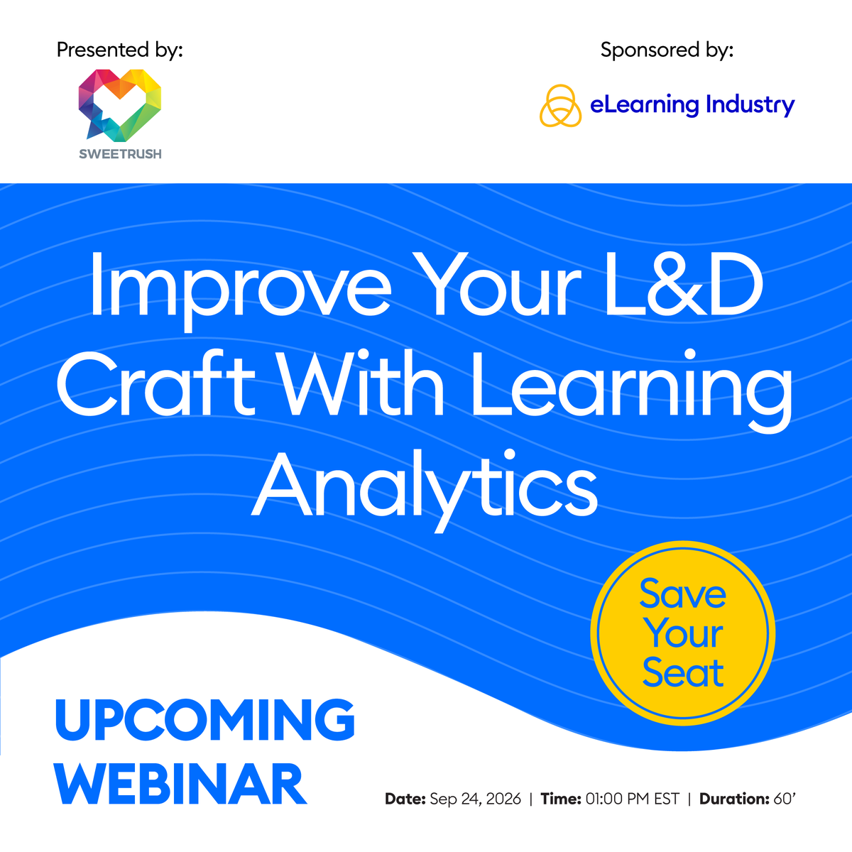 elearnindustry's tweet photo. Your course is complete. But did it work? Go beyond completions and discover what learners actually think, feel, and do. 

Join this webinar on September 24 for more. https://t.co/t1wDTMgUPQ

#LnD #learninganalytics https://t.co/O6NPqpFxx3