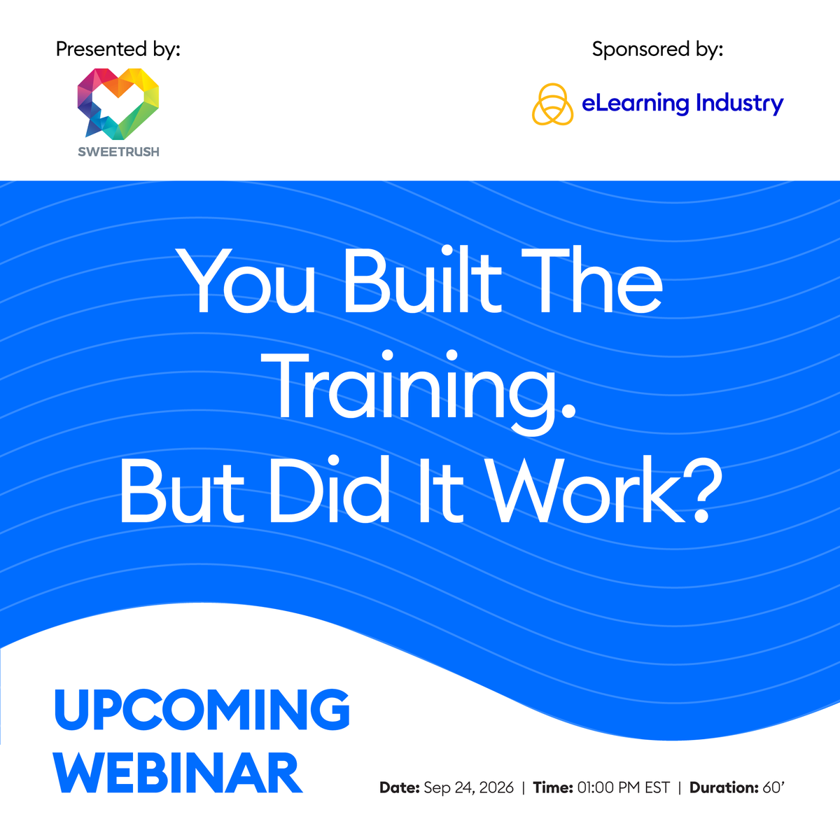 elearnindustry's tweet photo. Your course is complete. But did it work? Go beyond completions and discover what learners actually think, feel, and do. 

Join this webinar on September 24 for more. https://t.co/t1wDTMgUPQ

#LnD #learninganalytics https://t.co/O6NPqpFxx3
