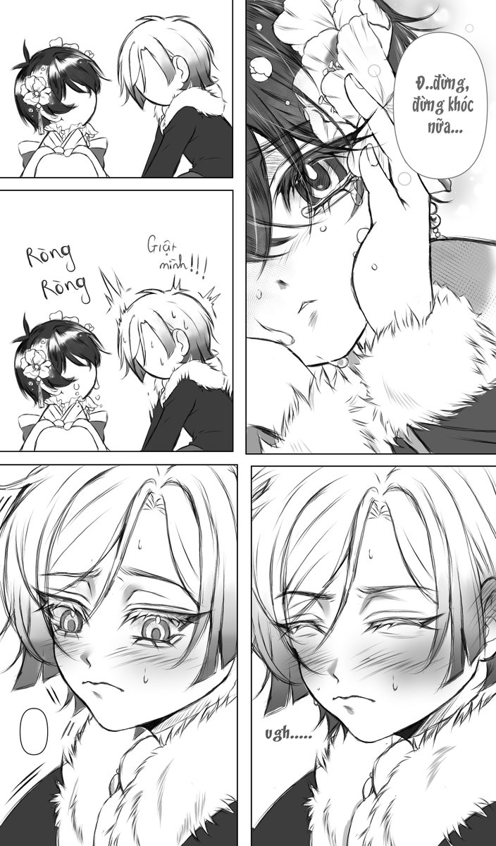 Nah_nguyeen's tweet photo. Crown Prince Kaiser teased the little young master of the Isagi family during their first meeting, but when apologizing, he forgot that Yoichi didn't know anything about Western languages 
#凯撒洁 #KaiIsa #Kiis https://t.co/ARV5wGR6CE